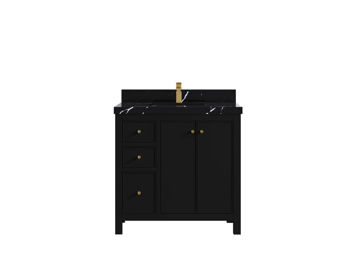 Chicago 36 in. W x 22 in. D Center Sink Bathroom Vanity - photo 9
