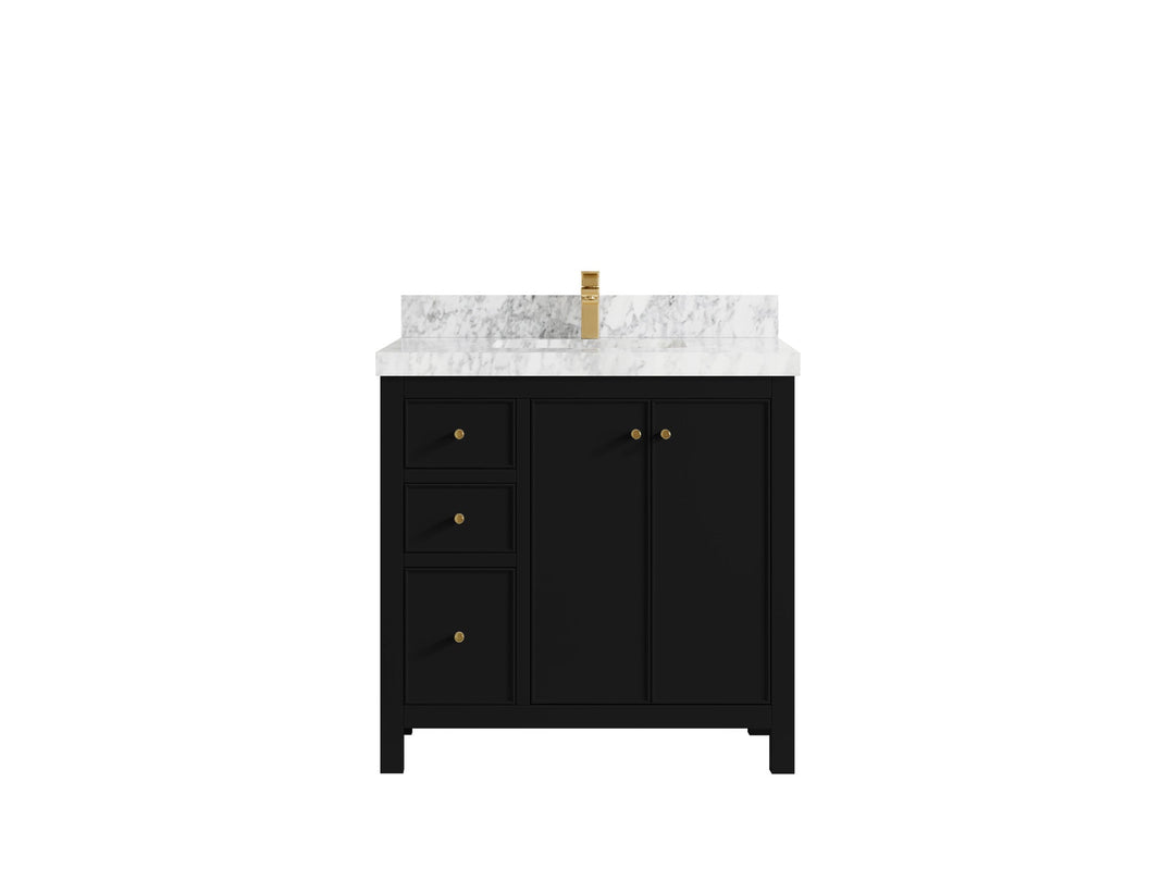 Chicago 36 in. W x 22 in. D Center Sink Bathroom Vanity - Willow Bath and Vanity