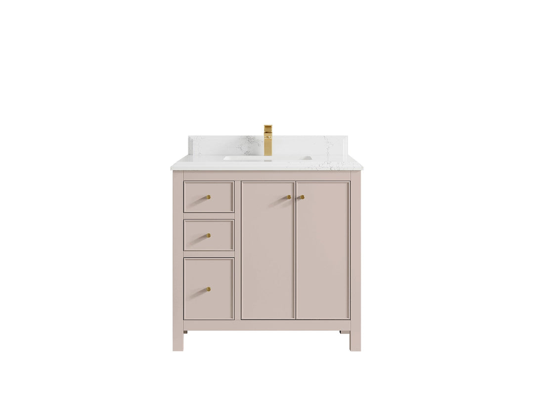 Chicago 36 in. W x 22 in. D Center Sink Bathroom Vanity - Willow Bath and Vanity