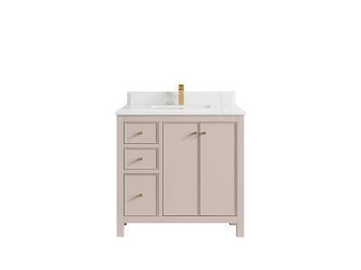 Chicago 36 in. W x 22 in. D Center Sink Bathroom Vanity - Willow Bath and Vanity