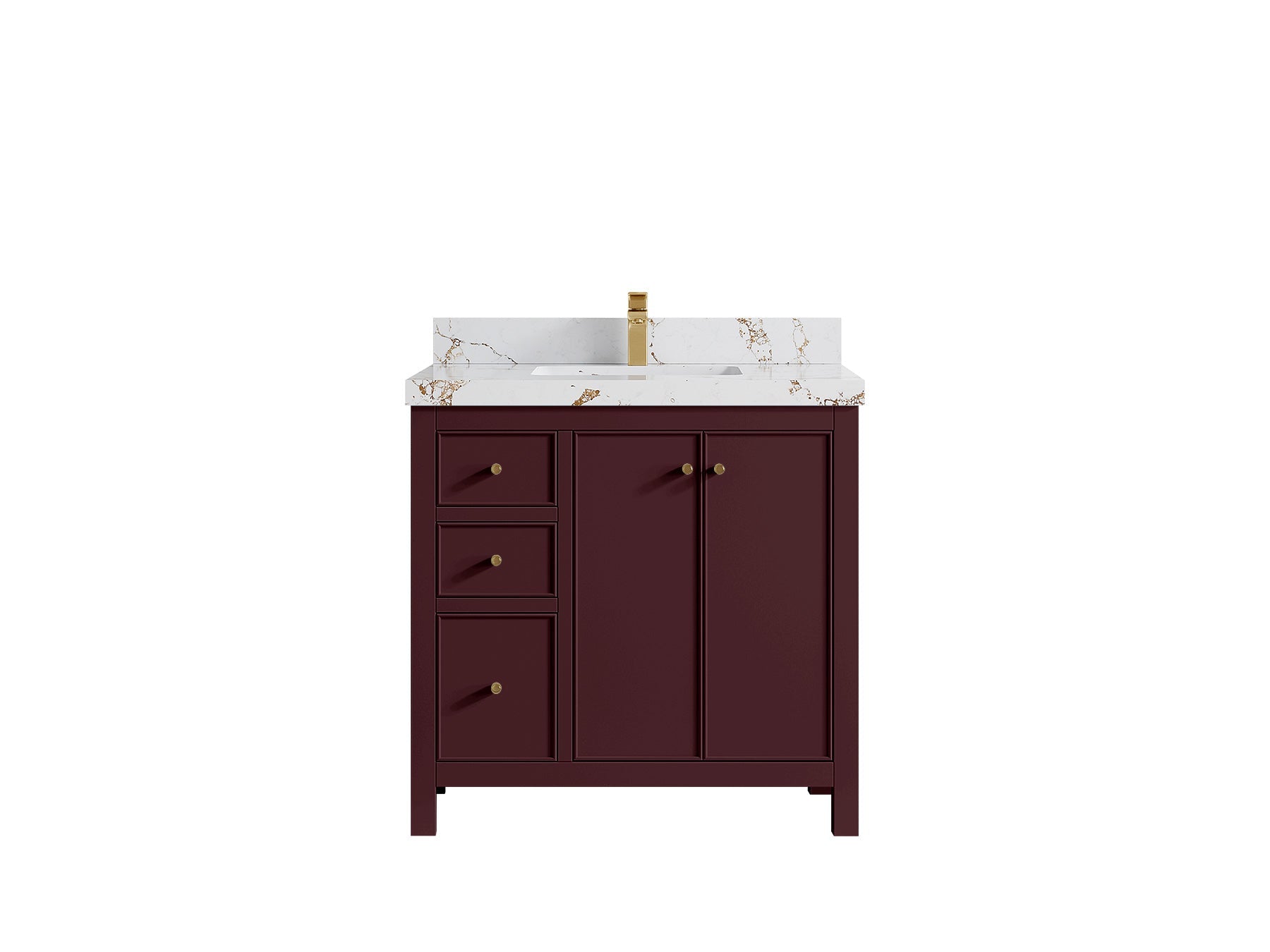 Chicago 36 in. W x 22 in. D Center Sink Bathroom Vanity - Willow Bath and Vanity