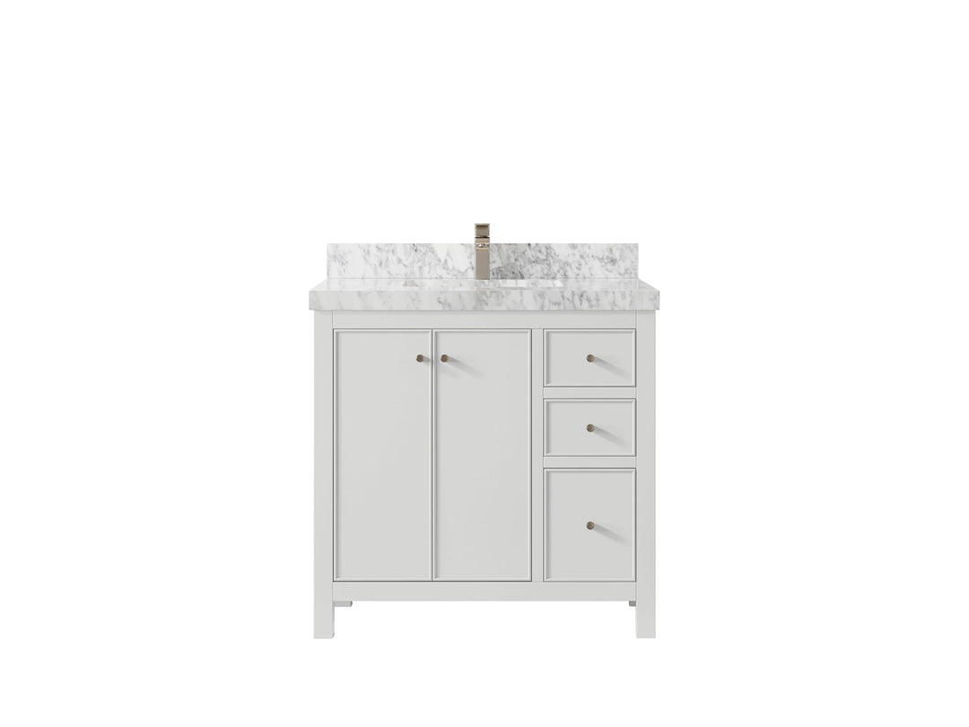 Chicago 36 in. W x 22 in. D Center Sink Bathroom Vanity - Willow Bath and Vanity
