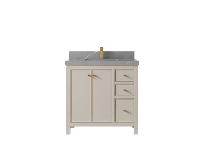 Chicago 36 in. W x 22 in. D Center Sink Bathroom Vanity - Willow Bath and Vanity