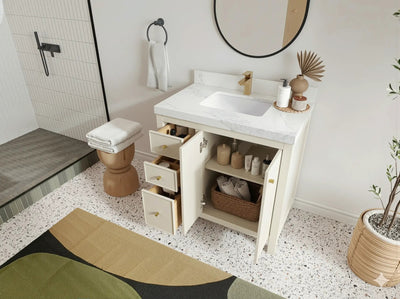 Chicago 36 in. W x 22 in. D Center Sink Bathroom Vanity - Willow Bath and Vanity