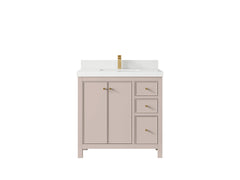 Chicago 36 in. W x 22 in. D Center Sink Bathroom Vanity - photo 45