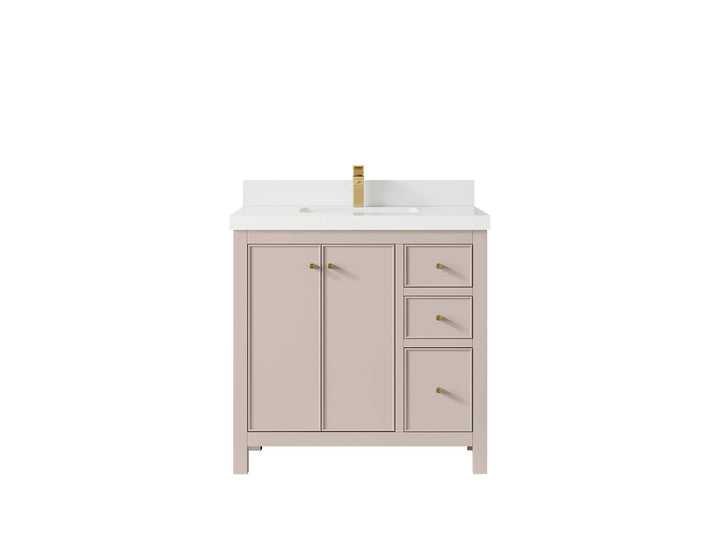 Chicago 36 in. W x 22 in. D Center Sink Bathroom Vanity - photo 45
