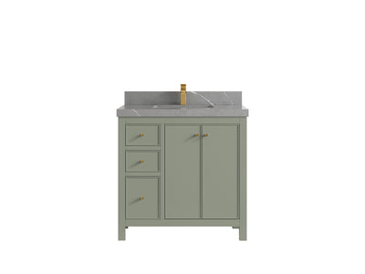 Chicago 36 in. W x 22 in. D Center Sink Bathroom Vanity - Willow Bath and Vanity