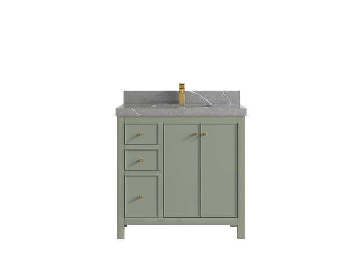 Chicago 36 in. W x 22 in. D Center Sink Bathroom Vanity - photo 33