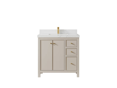 Chicago 36 in. W x 22 in. D Center Sink Bathroom Vanity - Willow Bath and Vanity