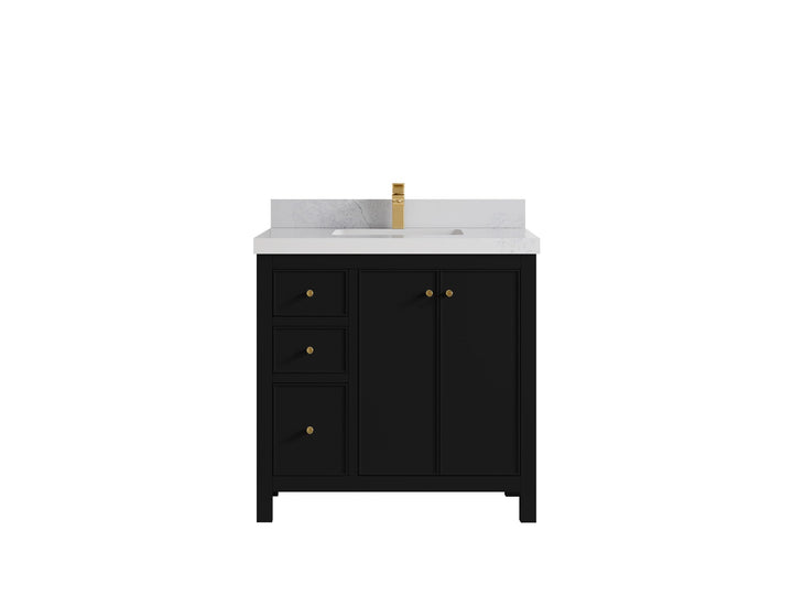 Chicago 36 in. W x 22 in. D Center Sink Bathroom Vanity - photo 1