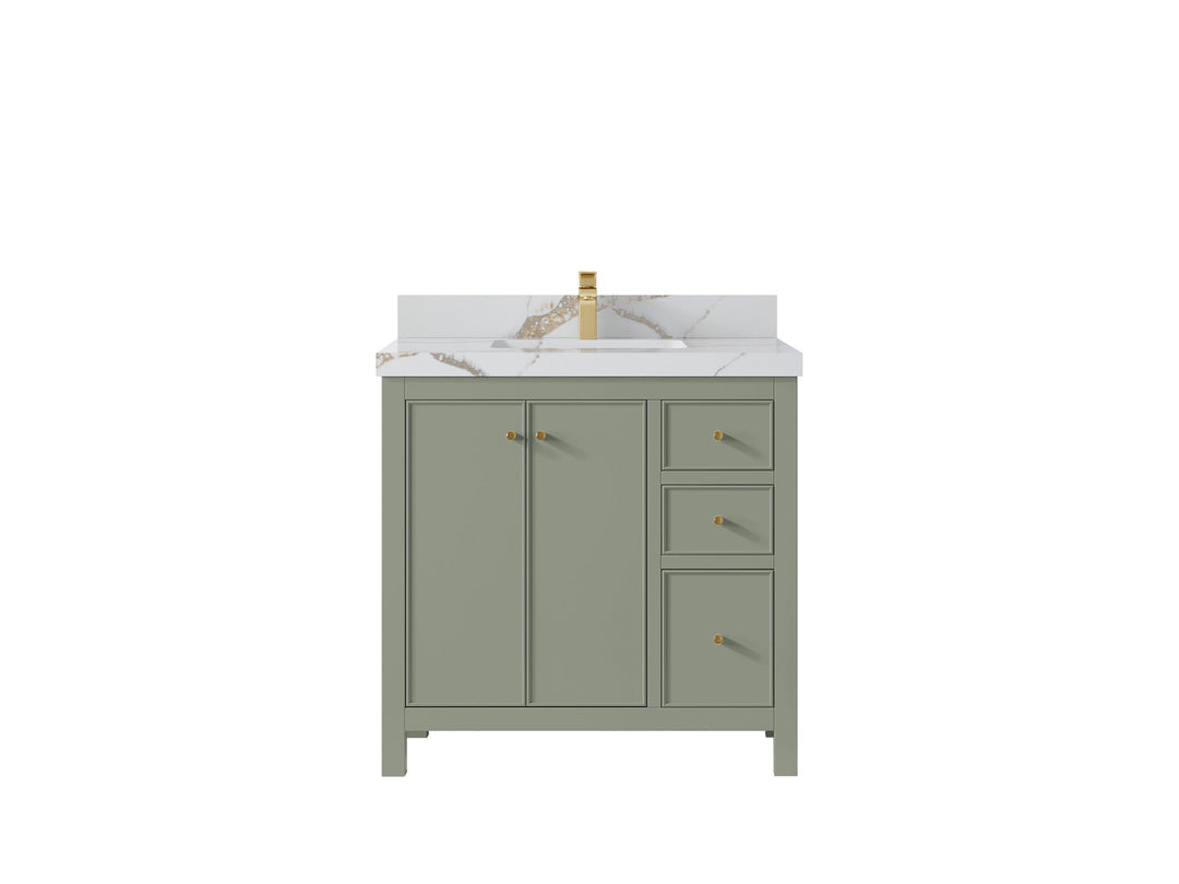 Chicago 36 in. W x 22 in. D Center Sink Bathroom Vanity - Willow Bath and Vanity