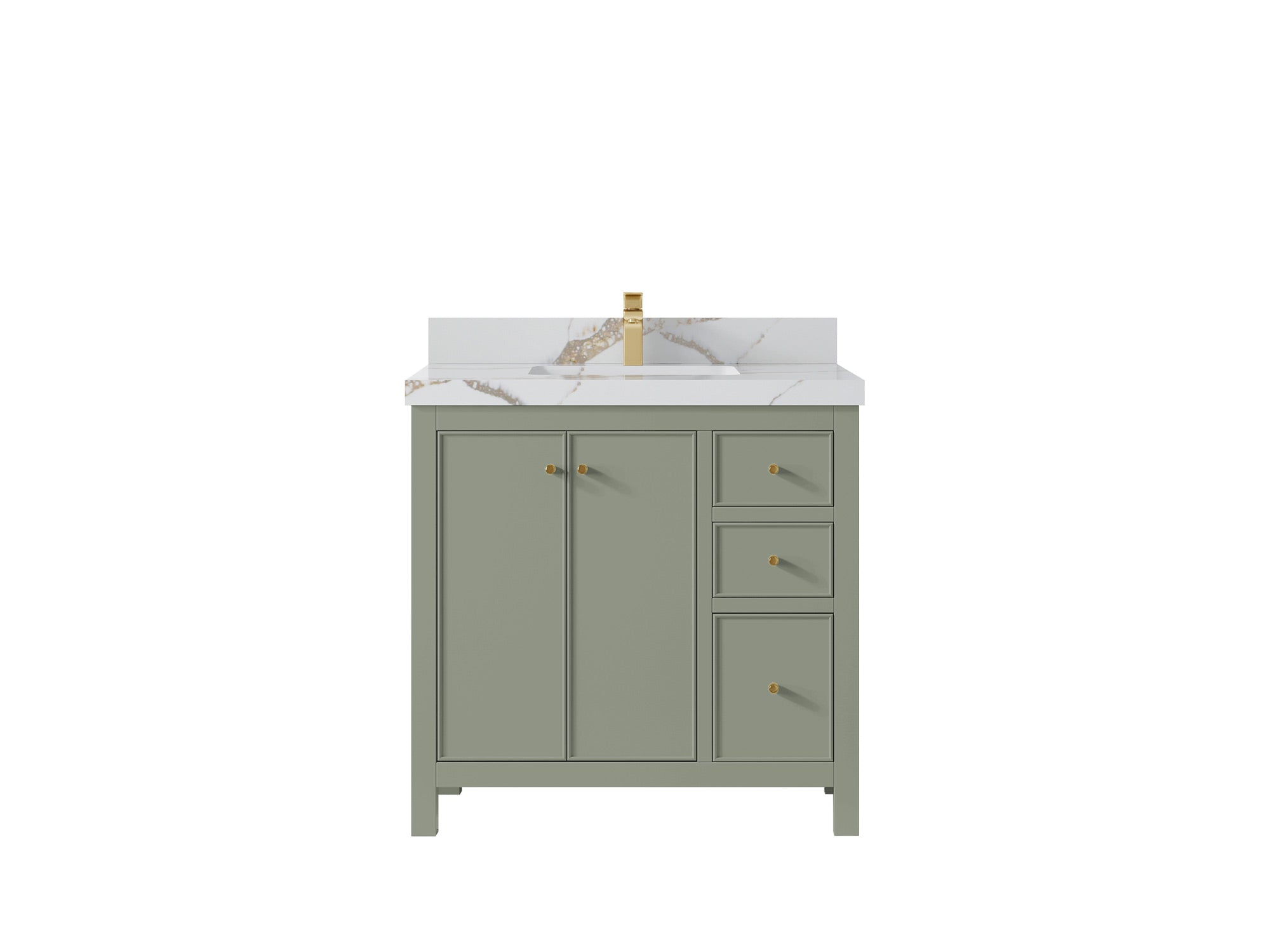 Chicago 36 in. W x 22 in. D Center Sink Bathroom Vanity - Willow Bath and Vanity