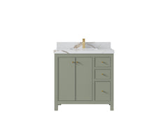 Chicago 36 in. W x 22 in. D Center Sink Bathroom Vanity - photo 15