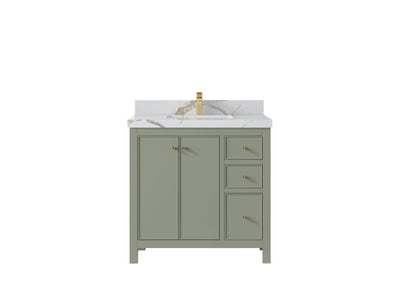 Chicago 36 in. W x 22 in. D Center Sink Bathroom Vanity - Willow Bath and Vanity