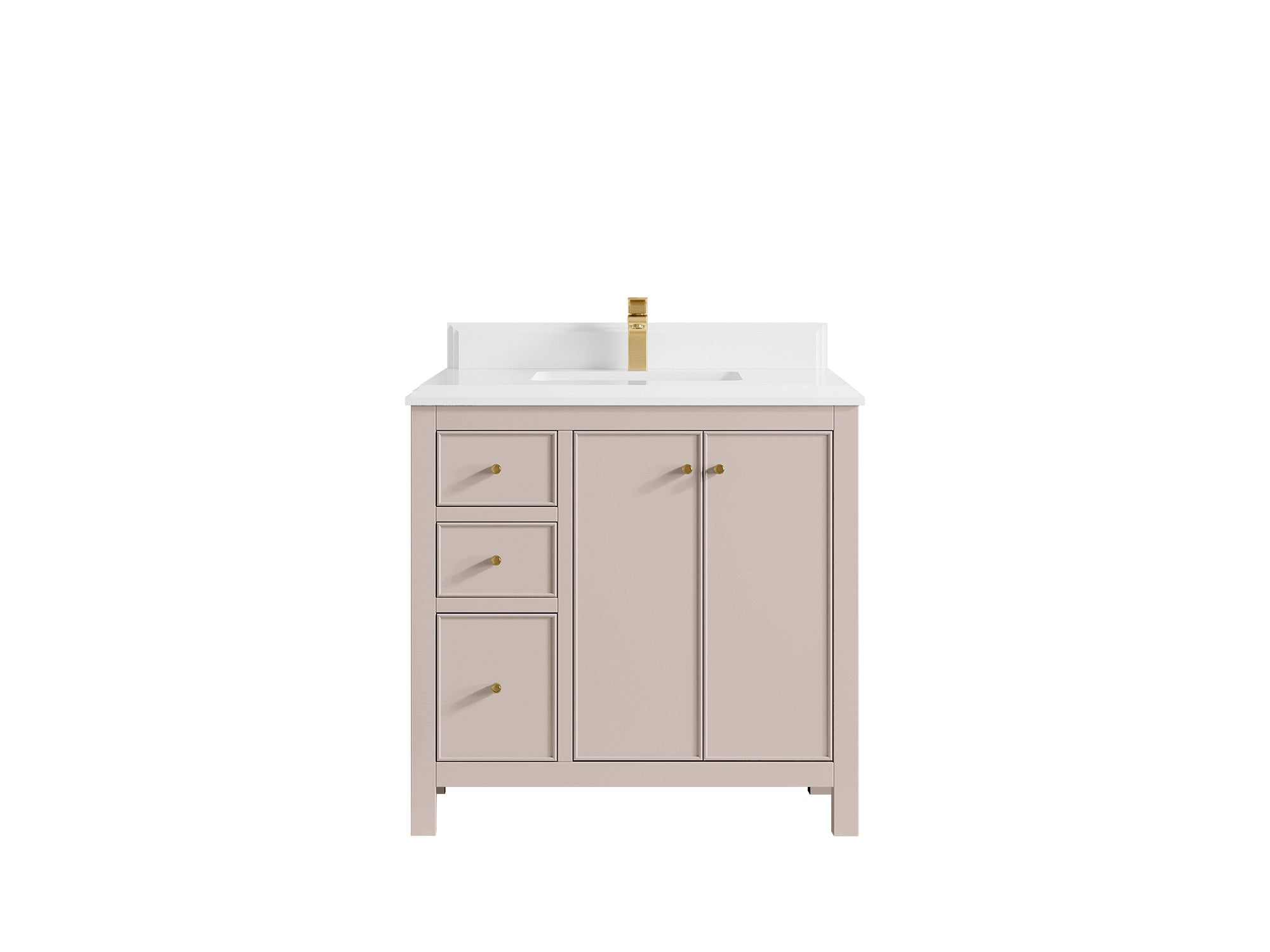 Chicago 36 in. W x 22 in. D Center Sink Bathroom Vanity - Willow Bath and Vanity