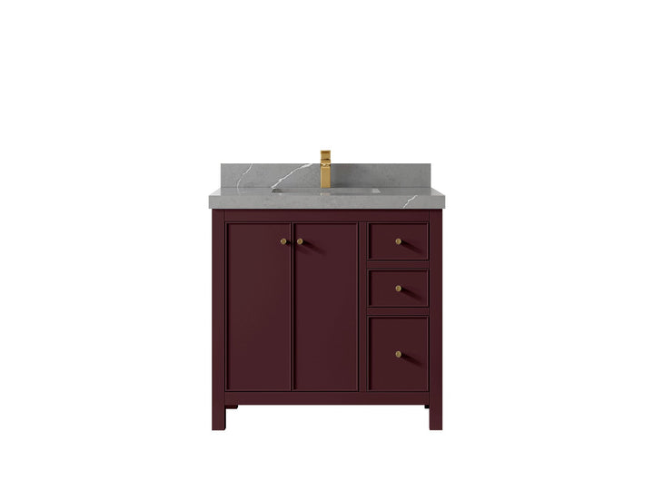 Chicago 36 in. W x 22 in. D Center Sink Bathroom Vanity - photo 39