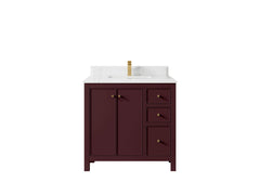 Chicago 36 in. W x 22 in. D Center Sink Bathroom Vanity - photo 31