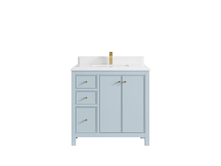 Chicago 36 in. W x 22 in. D Center Sink Bathroom Vanity - photo 29