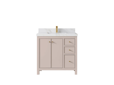 Chicago 36 in. W x 22 in. D Center Sink Bathroom Vanity - Willow Bath and Vanity