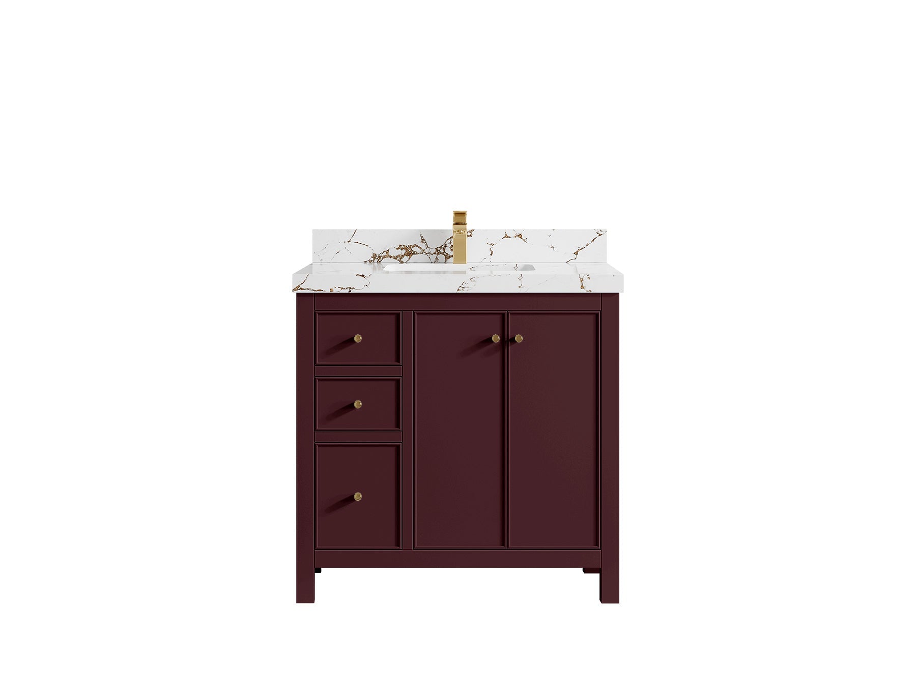 Chicago 36 in. W x 22 in. D Center Sink Bathroom Vanity - Willow Bath and Vanity