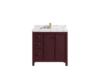 Chicago 36 in. W x 22 in. D Center Sink Bathroom Vanity - Willow Bath and Vanity