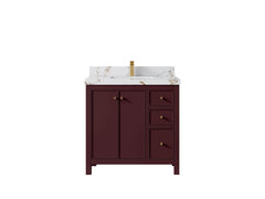 Chicago 36 in. W x 22 in. D Center Sink Bathroom Vanity - photo 43