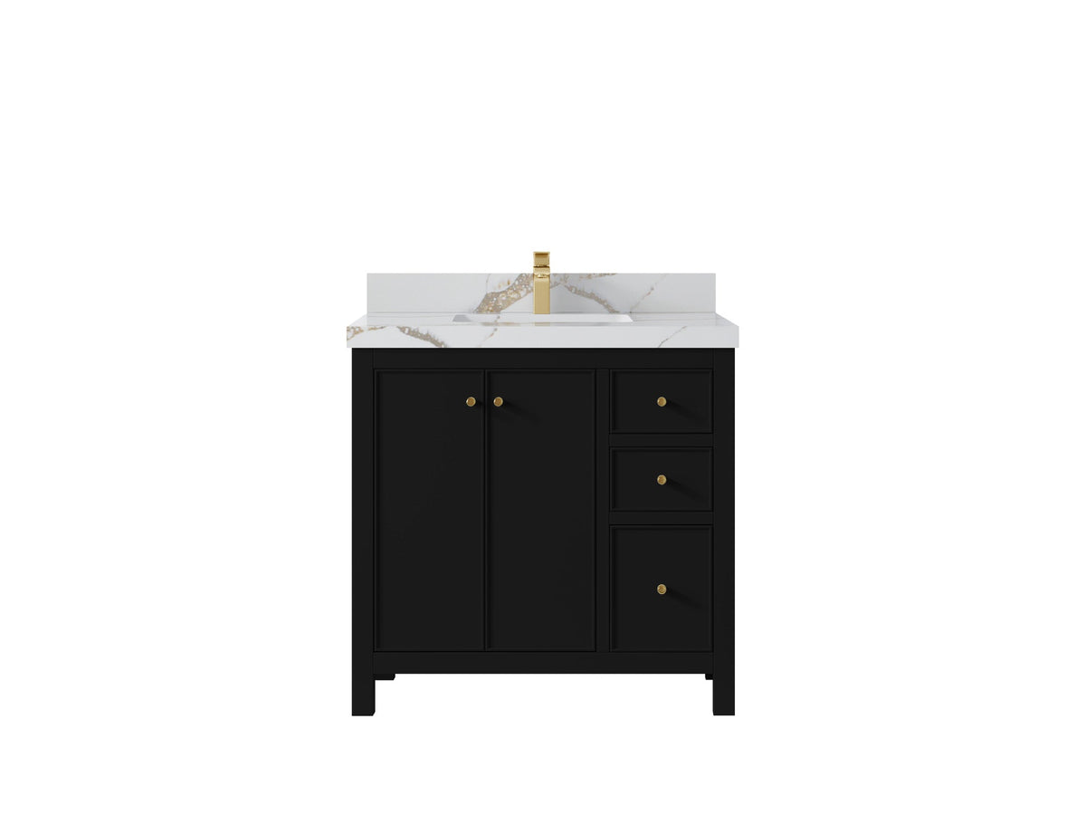 Chicago 36 in. W x 22 in. D Center Sink Bathroom Vanity - Willow Bath and Vanity