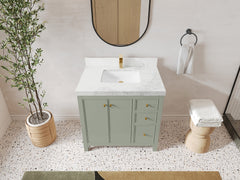 Chicago 36 in. W x 22 in. D Center Sink Bathroom Vanity - photo 18