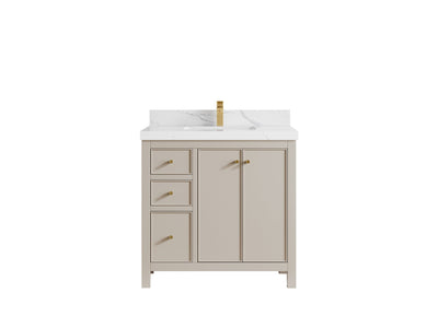 Chicago 36 in. W x 22 in. D Center Sink Bathroom Vanity - Willow Bath and Vanity