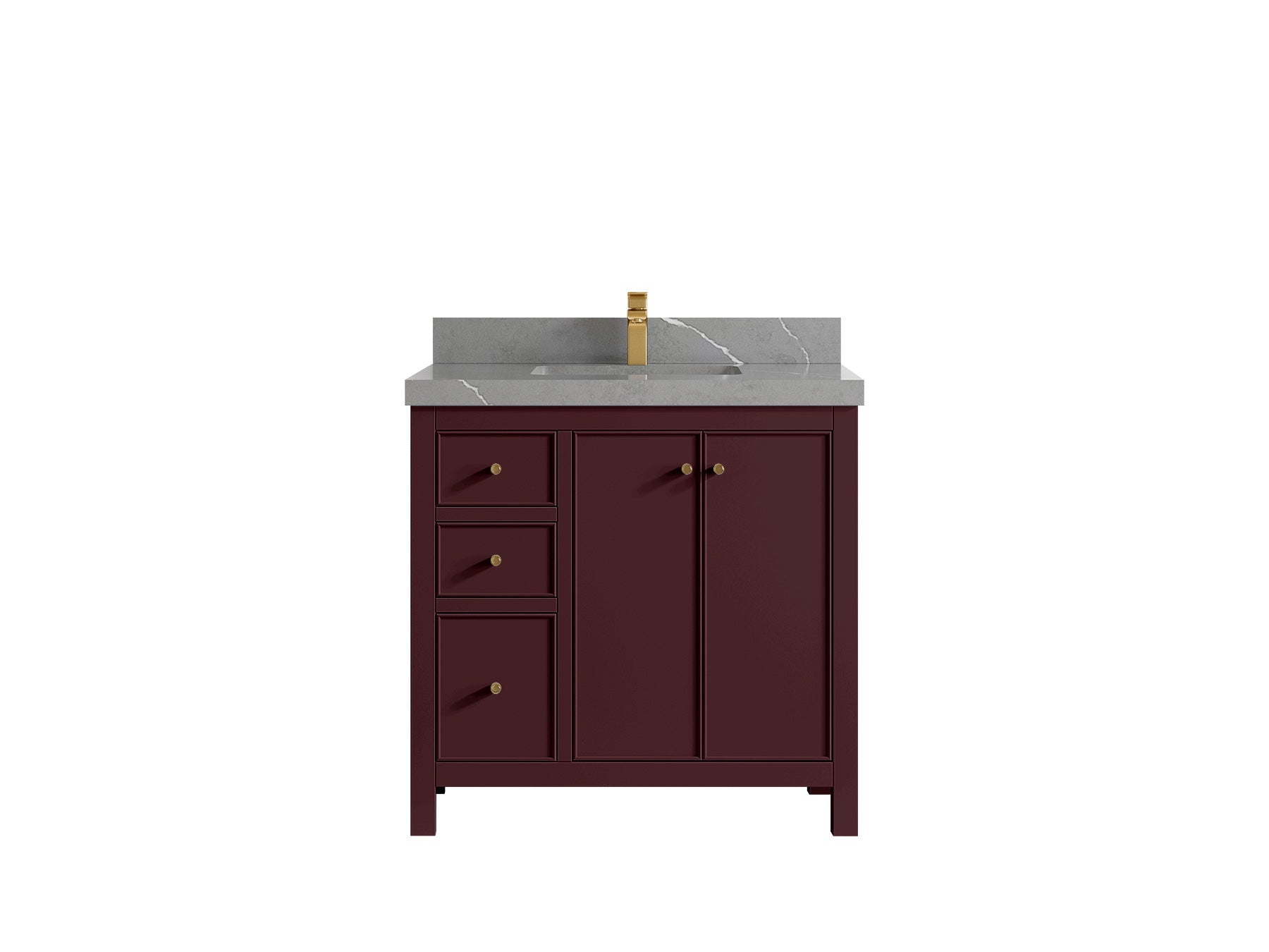 Chicago 36 in. W x 22 in. D Center Sink Bathroom Vanity - Willow Bath and Vanity