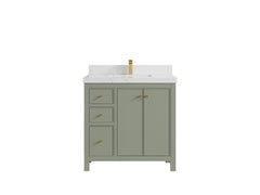 Chicago 36 in. W x 22 in. D Center Sink Bathroom Vanity - photo 29