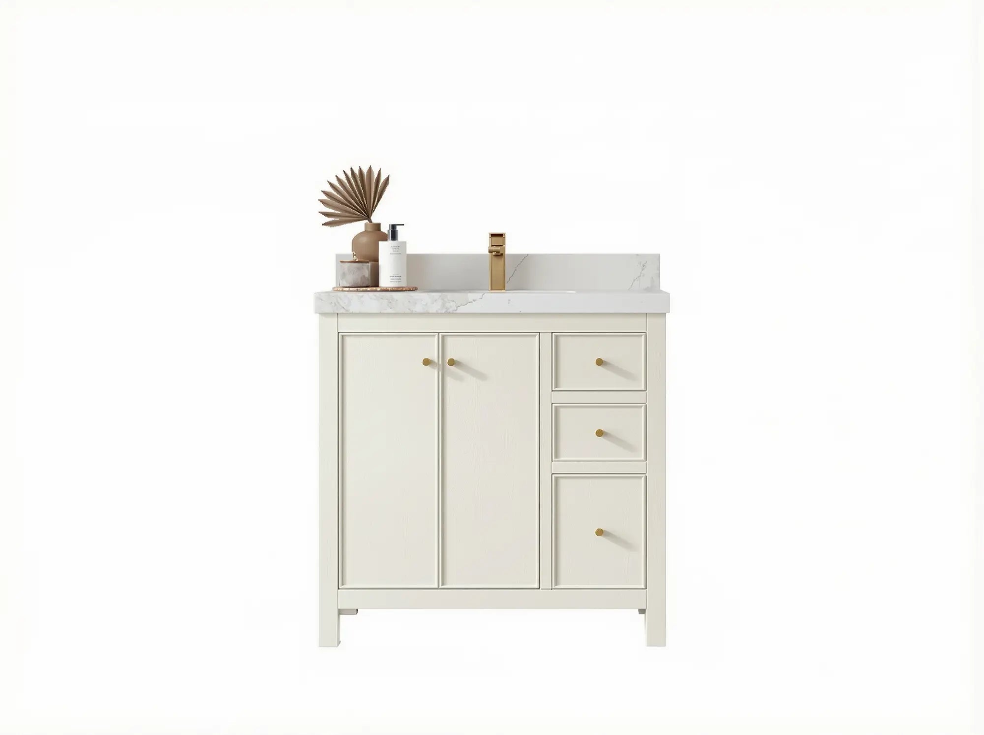 Chicago 36 in. W x 22 in. D Center Sink Bathroom Vanity - Willow Bath and Vanity