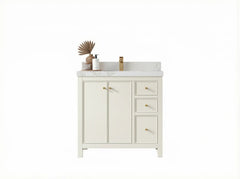 Chicago 36 in. W x 22 in. D Center Sink Bathroom Vanity - photo 1