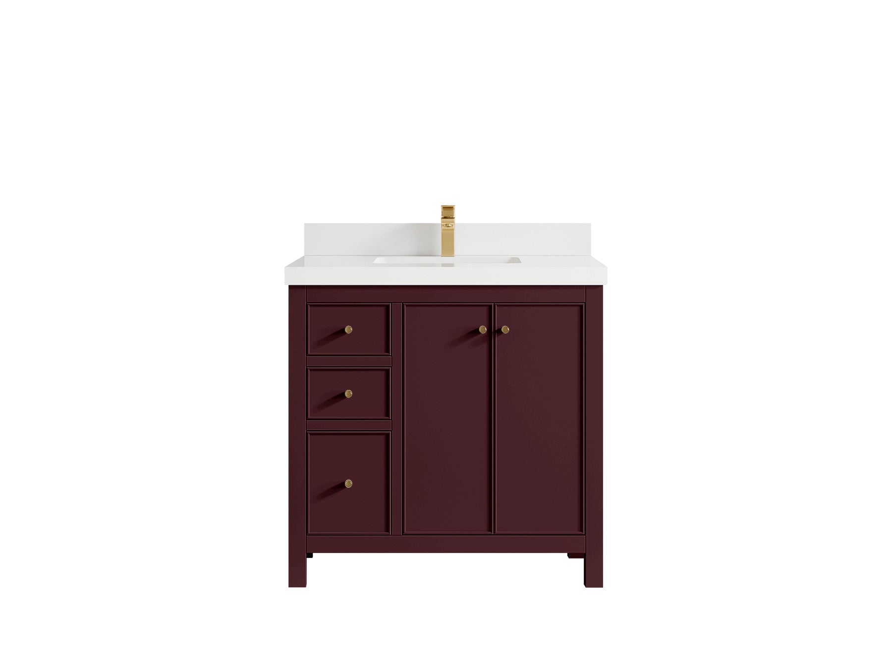 Chicago 36 in. W x 22 in. D Center Sink Bathroom Vanity - Willow Bath and Vanity