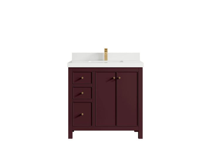 Chicago 36 in. W x 22 in. D Center Sink Bathroom Vanity - photo 27