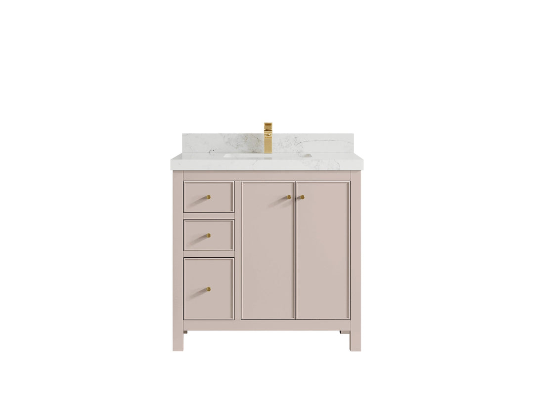 Chicago 36 in. W x 22 in. D Center Sink Bathroom Vanity - Willow Bath and Vanity