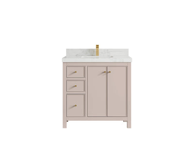 Chicago 36 in. W x 22 in. D Center Sink Bathroom Vanity - Willow Bath and Vanity