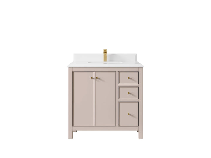 Chicago 36 in. W x 22 in. D Center Sink Bathroom Vanity - photo 29