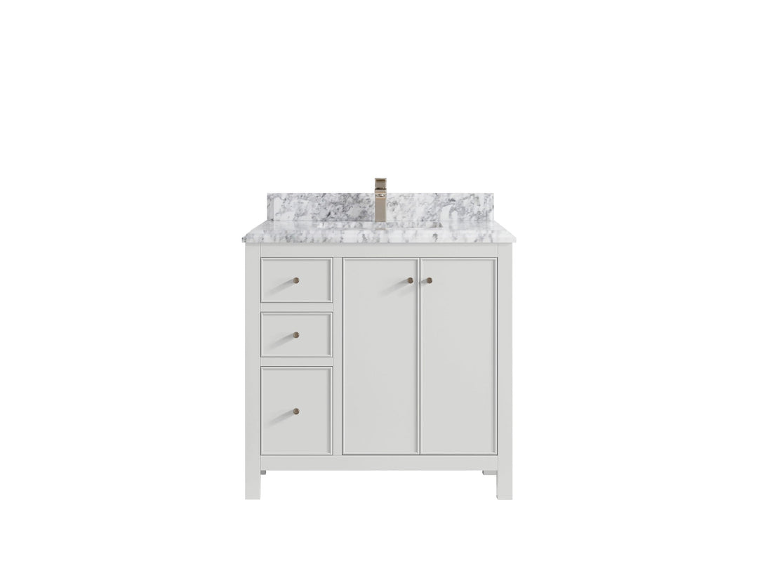 Chicago 36 in. W x 22 in. D Center Sink Bathroom Vanity - Willow Bath and Vanity