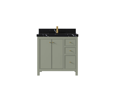 Chicago 36 in. W x 22 in. D Center Sink Bathroom Vanity - Willow Bath and Vanity