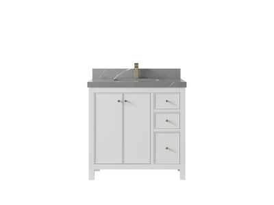 Chicago 36 in. W x 22 in. D Center Sink Bathroom Vanity - Willow Bath and Vanity
