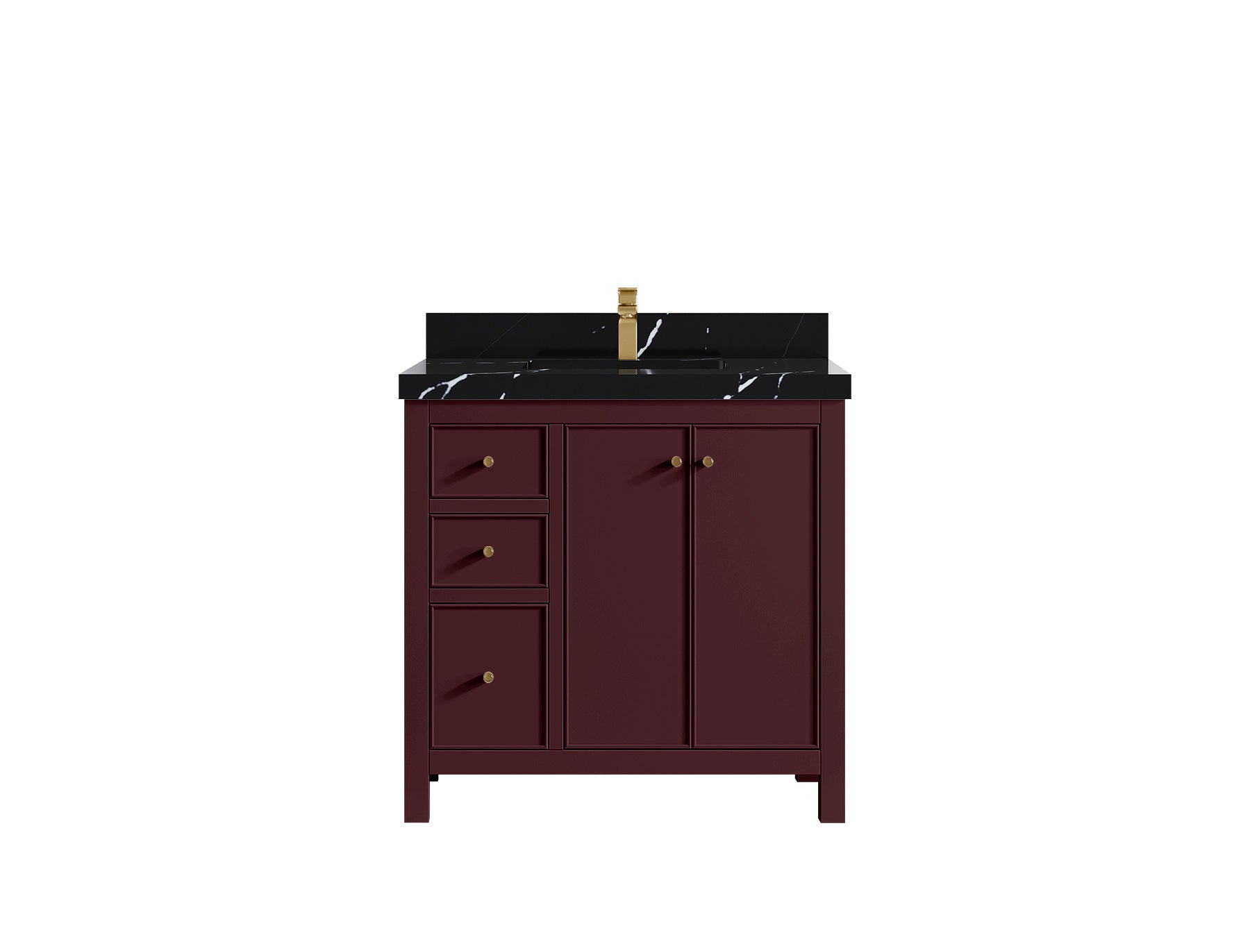 Chicago 36 in. W x 22 in. D Center Sink Bathroom Vanity - Willow Bath and Vanity
