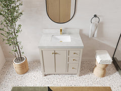 Chicago 36 in. W x 22 in. D Center Sink Bathroom Vanity - photo 40