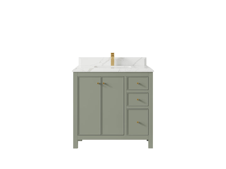 Chicago 36 in. W x 22 in. D Center Sink Bathroom Vanity - photo 23