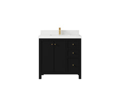 Chicago 36 in. W x 22 in. D Center Sink Bathroom Vanity - photo 45