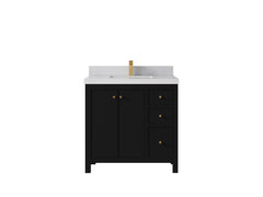 Chicago 36 in. W x 22 in. D Center Sink Bathroom Vanity - photo 1