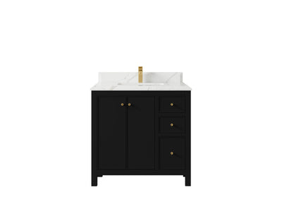 Chicago 36 in. W x 22 in. D Center Sink Bathroom Vanity - Willow Bath and Vanity