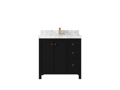 Chicago 36 in. W x 22 in. D Center Sink Bathroom Vanity - Willow Bath and Vanity