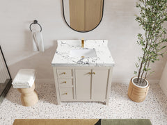 Chicago 36 in. W x 22 in. D Center Sink Bathroom Vanity - photo 36