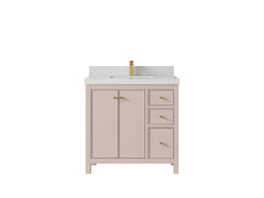 Chicago 36 in. W x 22 in. D Center Sink Bathroom Vanity - photo 13